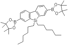 9,9-Dihexyl-9h-9-silafluorene-2,7-bis(boronic acid pinacol ester) Structure,852138-91-1Structure