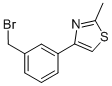 4-[3-(Bromomethyl)phenyl]-2-methyl-1,3-thiazole Structure,852180-42-8Structure