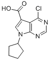 4-Chloro-7-cyclopentyl-7h-pyrrolo[2,3-d] pyrimidine-5-carboxylic acid Structure,852219-10-4Structure