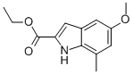 5-Methoxy-7-methylindole-2-carboxylic acid ethyl ester Structure,853226-48-9Structure