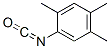 Benzene, 1-isocyanato-2,4,5-trimethyl-(9ci) Structure,85324-94-3Structure