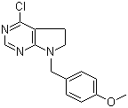 4-氯-7-(4-甲氧基苄基)-6,7-二氢-5H-吡咯并[2,3-d]嘧啶结构式_853680-76-9结构式