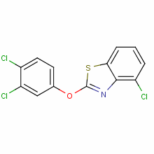 Benzothiazole,4-chloro-2-(3,4-dichlorophenoxy)- Structure,85391-67-9Structure