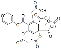 3,5-Diacetoxy-2-acetoxymethyl-6-phenethyl-tetrahydro-pyran-4-yl ester Structure,85422-91-9Structure