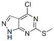 4-Chloro-6-(methylthio)-1H-pyrazolo[3,4-d]pyrimidine Structure,85426-79-5Structure