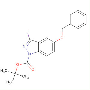 1H-indazole-1-carboxylic acid, 3-iodo-5-(phenylmethoxy)-, 1,1-dimethylethyl ester Structure,854633-04-8Structure