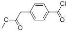 Benzeneacetic acid, 4-(chlorocarbonyl)-, methyl ester (9ci) Structure,85515-44-2Structure