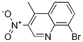 8-Bromo-4-methyl-3-nitro-quinoline Structure,855639-97-3Structure