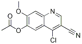 6-(乙酰基氧基)-4-氯-7-甲氧基-3-喹啉甲腈结构式_855792-26-6结构式