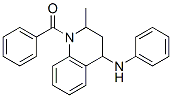 4-苯氨基-1-苯甲酰基-2-甲基-1,2,3,4-四氢喹啉结构式_857-45-4结构式