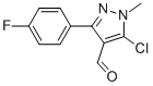 5-Chloro-3-(4-fluorophenyl)-1-methyl-1h-pyrazole-4-carboxaldehyde Structure,857640-20-1Structure