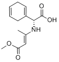 (R)-(+)-alpha-[(3-甲氧基-1-甲基-3-氧代-1-丙烯基)氨基]-1,4-环己二烯-1-乙酸钠结构式_85896-06-6结构式