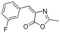 4-[(3-Fluorophenyl)methylene]-2-methyl-5(4h)-oxazolone Structure,85986-89-6Structure