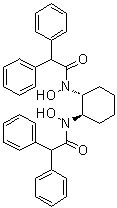 (1R,2R)-N,N-二羟基-N,N-双(二苯基乙酰基)环己烷-1,2-二胺结构式_860036-16-4结构式