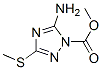 1H-1,2,4-triazole-1-carboxylicacid,5-amino-3-(methylthio)-,methylester(9ci) Structure,86009-00-9Structure