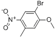 2-Bromo-5-methyl-4-nitroanisole Structure,861076-28-0Structure