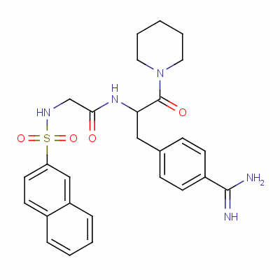 Nalpha-(2-萘磺酰基甘氨酰)-4-脒基-DL-苯丙氨酸胡椒脂结构式_86125-48-6结构式