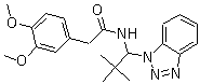 N-(1-(1H-苯并[d][1,2,3]噻唑-1-基)-2,2-二甲基- 丙基)-2-(3,4-二甲氧基苯基)乙酰胺结构式_861393-66-0结构式