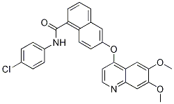 N-(4-chlorophenyl)-6-[(6,7-dimethoxy-4-quinolinyl)oxy]-1-naphthalenecarboxamide Structure,861874-08-0Structure