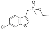 Ethyl (5-chlorobenzo[b]thiophen-3-yl)methyl(methyl)phosphinate Structure,862094-19-7Structure