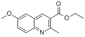 6-Methoxy-2-methylquinoline-3-carboxylic acid ethyl ester Structure,86210-92-6Structure