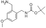 Tert-butyl 2-(aminomethyl)-4-methoxybenzylcarbamate Structure,862205-34-3Structure