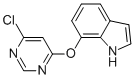 7-[(6-Chloro-4-pyrimidinyl)oxy]-1h-indole Structure,862270-78-8Structure