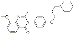 4(3H)-quinazolinone,8-methoxy-2-methyl-3-[4-[3-(1-piperidinyl)propoxy]phenyl]- Structure,862308-94-9Structure