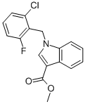 1H-indole-3-carboxylic acid,1-[(2-chloro-6-fluorophenyl)methyl]-,methyl ester Structure,862654-25-9Structure