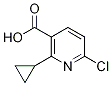 6-Chloro-2-cyclopropylnicotinicacid Structure,862695-75-8Structure