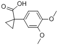 1-(3,4-Dimethoxyphenyl)cyclopropanecarboxylic acid Structure,862821-16-7Structure