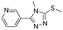 4-Methyl-3-methylthio-5-(3-pyridyl)-1,2,4-triazole Structure,863713-24-0Structure