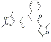 1-(2,5-二甲基-呋喃-3-基)-2-([2-(2,5-二甲基-呋喃-3-基)-2-氧代-乙基]-苯基-氨基)-乙酮结构式_863892-51-7结构式