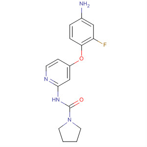 4-(4-氨基-2-氟苯氧基)-2-[(吡咯烷-1-基)羰基氨基]吡啶结构式_864244-69-9结构式