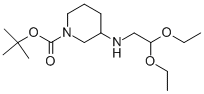 3-(2,2-二乙氧基-乙基氨基)-哌啶-1-羧酸叔丁酯结构式_864684-93-5结构式