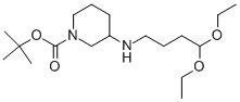 3-(4,4-二乙氧基-丁基氨基)-哌啶-1-羧酸叔丁酯结构式_864684-94-6结构式