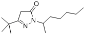 5-Tert-butyl-2-(1-methyl-hexyl)-2,4-dihydro-pyrazol-3-one Structure,864685-48-3Structure