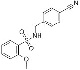 N-(4-cyano-benzyl)-2-methoxy-benzenesulfonamide Structure,864685-52-9Structure