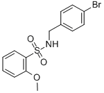 N-(4-bromo-benzyl)-2-methoxy-benzenesulfonamide Structure,864685-53-0Structure