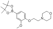 4-(2-[2-Methoxy-4-(4,4,5,5-tetramethyl-[1,3,2]dioxaborolan-2-yl)-phenoxy]-ethyl)-morpholine Structure,864754-10-9Structure