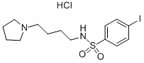 4-碘-n-(4-吡咯烷-1-丁基)苯磺酰胺盐酸盐结构式_864759-51-3结构式