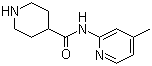 哌啶-4-羧酸 (4-甲基-吡啶-2-基)-酰胺结构式_865078-92-8结构式