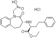 [s-(r*,s*)]-3-[[1-(乙氧基羰基)-3-苯基丙基]氨基]-2,3,4,5-四氢-2-氧代-1H-1-苯氮杂卓-1-乙酸盐酸盐结构式_86541-77-7结构式