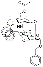 2-O-(2-乙酰氨基-2-脱氧-3,4,6-三-O-乙酰基-beta-D-吡喃葡萄糖基)-3-O-苄基-4,6-O-亚苄基-alpha-D-甘露糖结构式_865488-84-2结构式