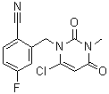 2-((6-Chloro-3-methyl-2,4-dioxo-3,4-dihydropyrimidin-1(2h)-yl)methyl)-4-fluorobenzonitrile Structure,865759-24-6Structure