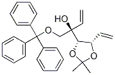 (R)-2-((4s,5s)-2,2-二甲基-5-乙烯基-1,3-二氧杂烷-4-基)-1-(三苯甲游基氧基)-3-丁烯-2-醇结构式_865838-12-6结构式