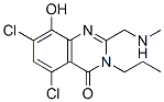 4(3H)-quinazolinone,5,7-dichloro-8-hydroxy-2-[(methylamino)methyl]-3-propyl- Structure,866318-14-1Structure