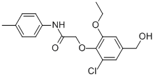 2-[2-Chloro-6-ethoxy-4-(hydroxymethyl)phenoxy]-n-(4-methylphenyl)-acetamide Structure,866480-10-6Structure