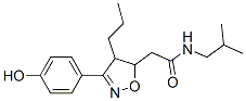 4,5-二氢-3-(4-羟基苯基)-n-(2-甲基丙基)-4-丙基-5-异噁唑乙酰胺结构式_866604-92-4结构式