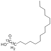 棕榈酸-1,2-13C2结构式_86683-25-2结构式